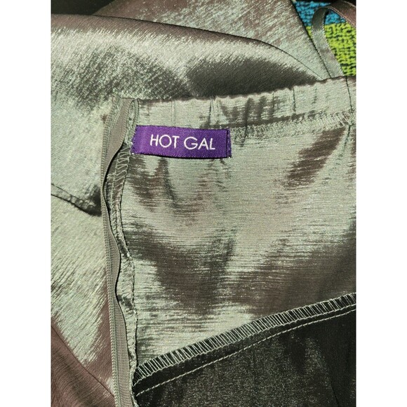 Hot Gal Strapless Mini Dress Womens MED Sweetheart Neck Bodycon Metallic Party - Picture 6 of 8